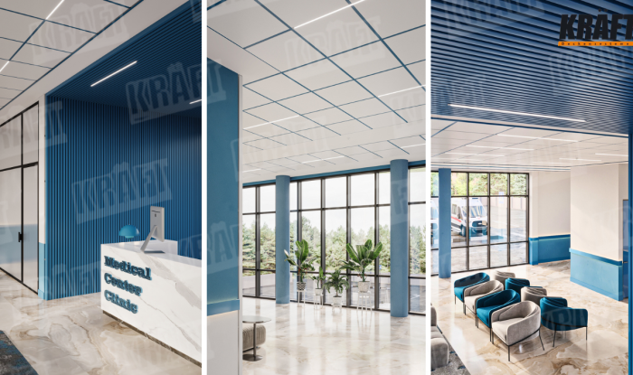 A medical interior where KRAFT technologies work for comfort